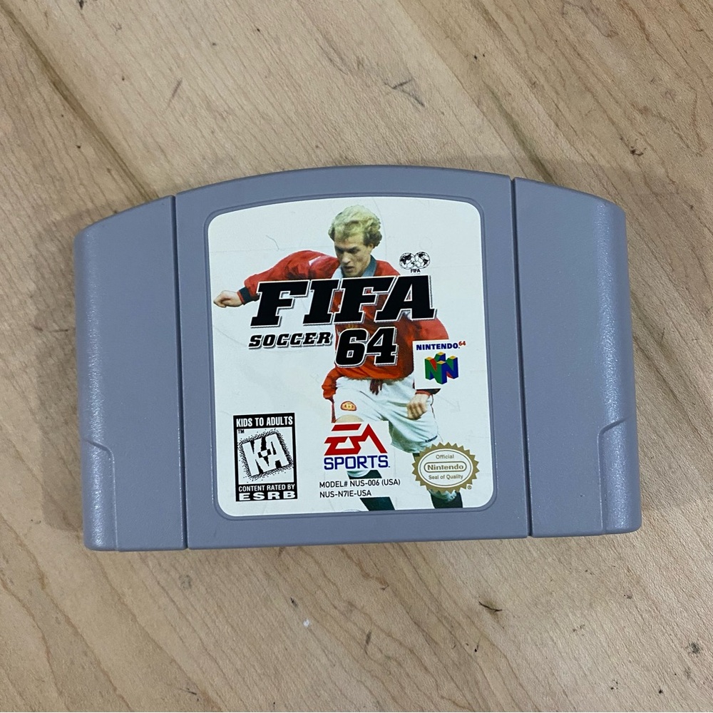 FIFA Soccer 64 Nintendo 64 N64 Video Game Cartridge Original‎ Official Untested